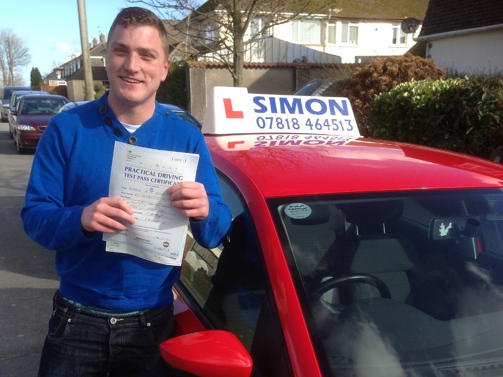 Young lad passed driving test